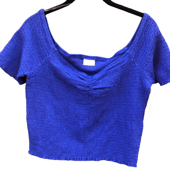 BP 2PC XL Shirt Top Lot Pink Ribbed Blue Purple BP Textured Stretch Abound - Picture 5 of 5